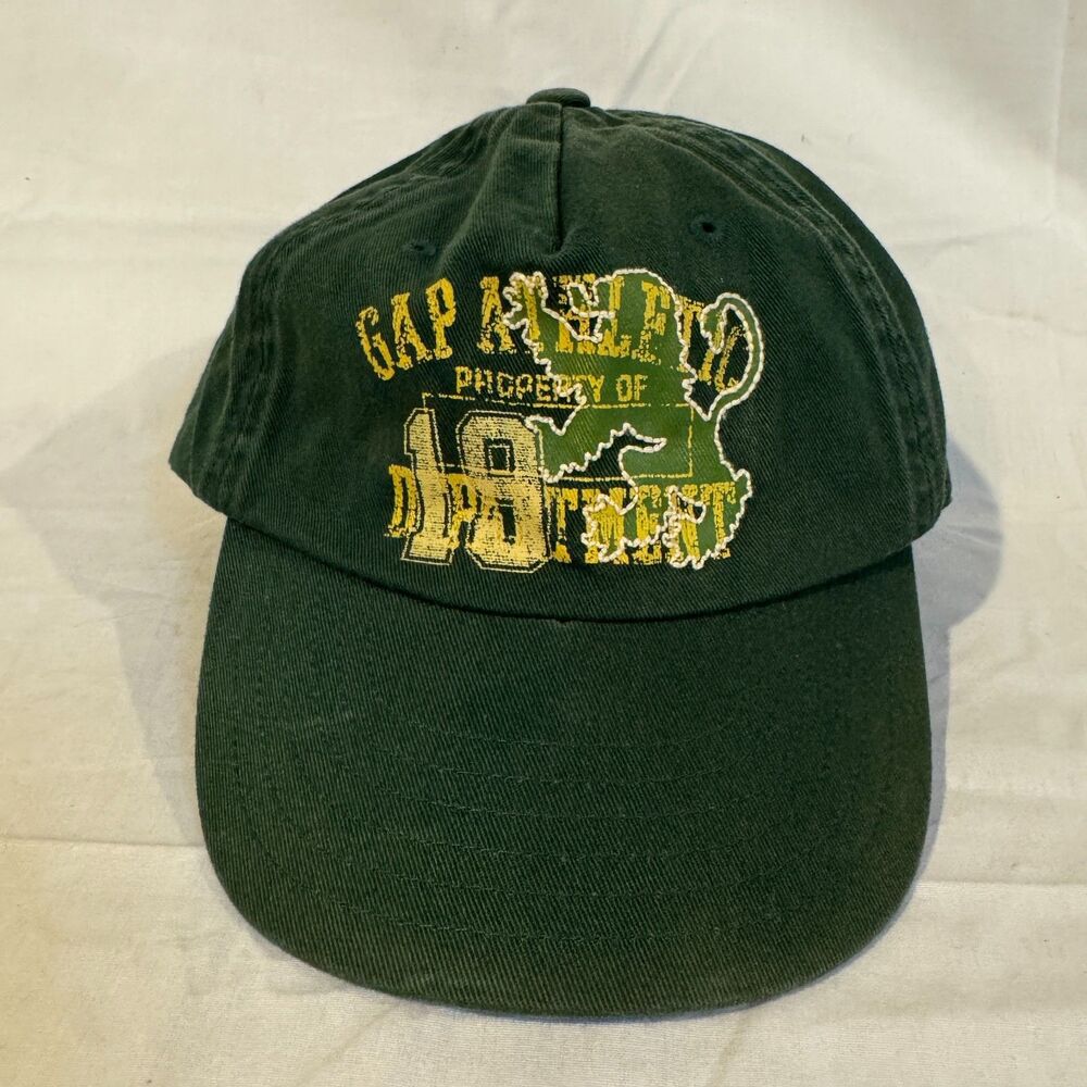 Gap Kids Hat S/M Green Athletic Dept Property Of 1969 Baseball Cap Strapback